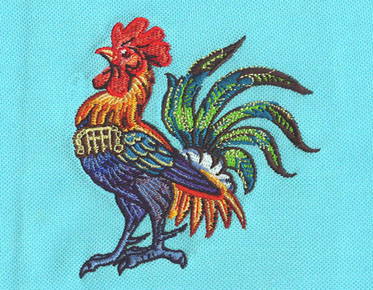 embroidery digitizing chicken design